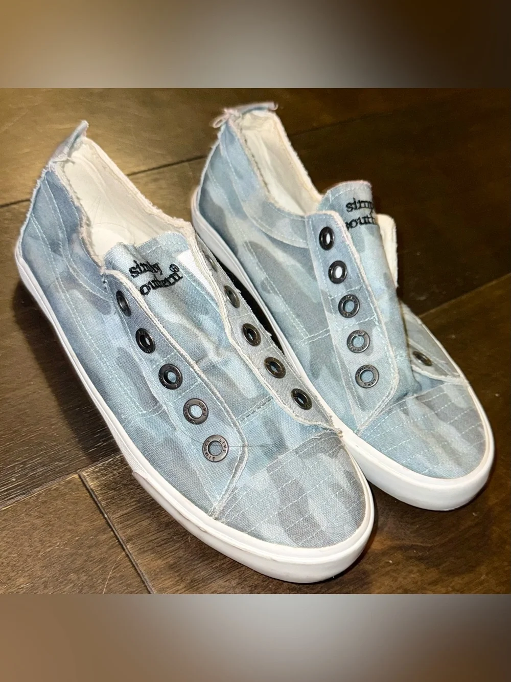 Simply Southern Women’s Slip-On Shoes | Blue Tie-Dye | Size 6 | NWOT
